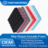 Paneles acústicos de estudio producidos por el fabricante que absorben espuma acústica para estudios