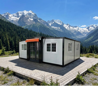 Maisonnette moderne de luxe à 2 chambres en conteneur, avec installation électrique homologuée SAA et plomberie certifiée WaterMark