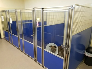 Paslanmaz çelik açık ev evcil hayvan kafesi köpek kulübesi profesyonel yatılı - Product Image 3