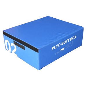 Juego de 4 piezas de caja de salto suave de espuma EPE premium adherida, ajustable en altura, para volteo y piruette - Product Image 4