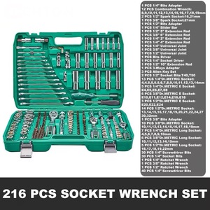 Set di <span class=keywords><strong>Attrezzi</strong></span> Avanzati <span class=keywords><strong>da</strong></span> 216 Pezzi in CRV, Utensili Manuali <span class=keywords><strong>per</strong></span> Manutenzione Domestica e Professionale, Include Cacciaviti e Cassetta degli <span class=keywords><strong>Attrezzi</strong></span> - Product Image 5