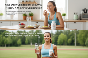 Complexo de Colágeno OEM/ODM para Mulheres Tipos I, II, III, V, X com Biotina, Vitamina <span class=keywords><strong>C</strong></span> e Ácido Hialurônico Suplemento Dietético 60 <span class=keywords><strong>C</strong></span>ápsulas - Product Image 5