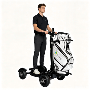 4 Tekerlekli Golf Scooter'ı 2400W Elektrikli Golf Arabası 48V 20Ah Lityum Pil ve Koltuklu Pnömatik Lastikler OEM - Product Image 3