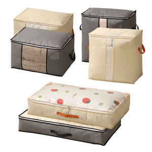 Высокое качество Оксфордский Тканевый шкаф большой вместимости пододеяльник для одежды одеяло сумки для хранения с ручкой из полиуретана - Product Image 6