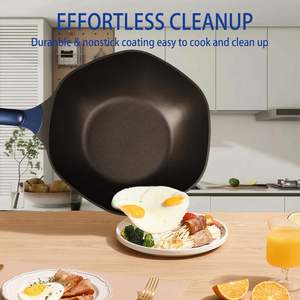 กระทะอลูมิเนียมหล่อขึ้นรูปขนาดใหญ่ 32 ซม. ขายดี ไม่ติดกระทะ คุณภาพระดับมืออาชีพ สำหรับทำอาหารจีน ใช้กับเตาอบได้ ฝาแก้ว - Product Image 4