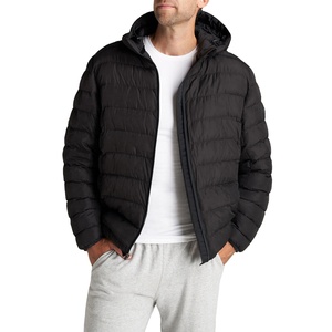 Veste matelassée chaude et coupe-vent de style rue haute pour hommes 100% nylon chauffant personnalisé à capuche XS personnalisé vente en gros OEM - Product Image 1