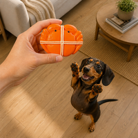 Jouet couineur pour chien en latex naturel, adorable jouet à mâcher pour chien en forme de crabe, jouet de dentition souple pour chiots et chiens de petite et moyenne taille