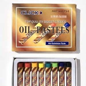 Ensemble de pastels à l'huile ronds pour étudiants, 8 couleurs, format mini, pour le dessin scolaire, personnalisable en usine, économique - Product Image 5