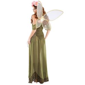Disfraz de Hada Verde Bosque para Halloween, Traje de Princesa de Flores, Atuendo de Ángel al por Mayor para Actuaciones Escénicas, Fiestas y Cosplay - Product Image 3