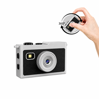 Appareil photo numérique portable mini DC50S, vidéo 2K, objectif rotatif CMOS 5MP, gyroscope au bout des doigts, forme de bouton, jouet pour enfants, Android OTG MicroSD