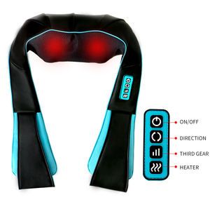 Travesseiro infravermelho elétrico massageador shiatsu pescoço e ombro máquina de massagem - Product Image 6