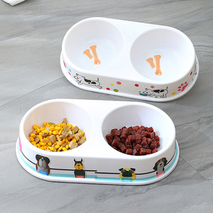 Personalizzato Melanine Pet Bowl Double Dog Bowl Feeder Hundenapf Bol Pour Chien Ciotola Per Cani melamina Pet Dog Double Bowl - Product Image 6
