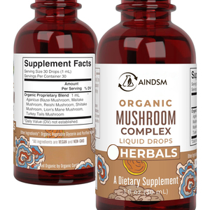 Gotas de Hongos 8 en 1 de Fábrica, Melena de León, Ginseng, Líquido de Hongos Vegano, Mejora la Recuperación Muscular, Gotas Líquidas - Product Image 2