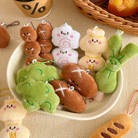 Porte-clés en peluche alimentaire végétal de 10 cm, breloques pour sacs cadeaux, porte-clés anime, jouets en peluche mignons et doux, pendentifs en peluche