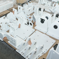 Disques métalliques plats industriels, pré-perforés, revêtement blanc, surface lisse, pièces de tôlerie pour soudage