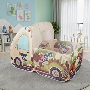 Tente de jeu pour enfants, dinosaure, voiture, piscine à balles, maison de jeu, portable, pliable, tente de jeu d'extérieur pour cadeau de Noël, d'Halloween - Product Image 1