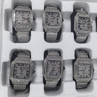 Montre de luxe Hip Hop Iced Out avec diamants Moissanite VVS pour Carter Watch, montre de luxe VVS à cadran numérique, montres mécaniques automatiques