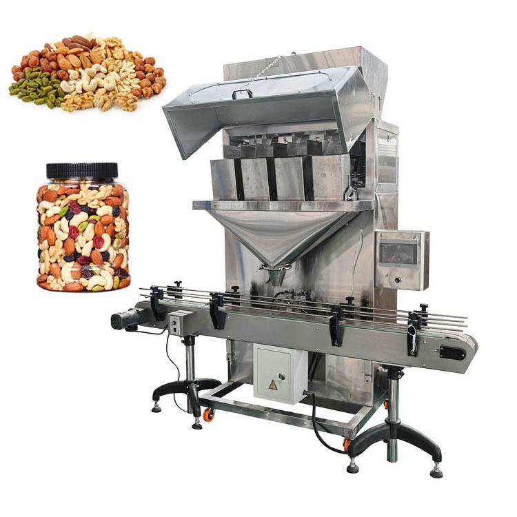 Semi Automatic Granule/seeds/grain/rice/nuts weighing and filling big packing machine with Big double scale