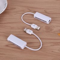 USB 2.0 ke Ethernet RJ45 Jaringan LAN Perempuan 10/100 Mbps Kabel Dupleks Penuh / Kartu Adaptor Setengah 8152B Chip