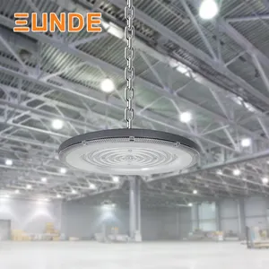 UFO pencahayaan industri aluminium Highbay Lamp Fixture gudang garasi 100 150 200 300 400 W Led Teluk tinggi pencahayaan