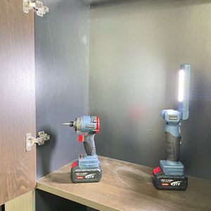 10pcs pin công cụ điện Bộ dụng cụ điện búa khoan không chổi than Máy mài góc không dây cờ lê di động Saw kết hợp công cụ thiết lập - Product Image 2