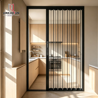 Puerta Plegable Impermeable de Plástico con Diseño Minimalista para Interiores, Cocina, Dormitorio, Entrada, Supermercado