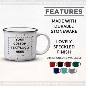 Taza de Cerámica Personalizada con Logotipo, Taza de Café de 13 oz, Idea de Regalo Promocional |   Diseño Impreso en Serigrafía - Product Image 3