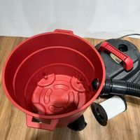 Aspirateur industriel humide et sec 4800W, aspirateur de chantier robuste 15L avec forte aspiration, aspirateur d'atelier portable 12,5KG