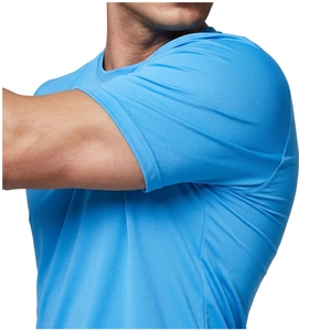 Camiseta Deportiva de Secado Rápido para Hombre, Personalizada, de Alta Calidad, a Precio de Fábrica, con Estampado, de Algodón y Elastano, para Gimnasio - Product Image 2