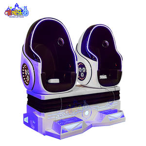 Multi-Spiel-Thema Immersiver Interaktiver 2-Sitzer VR-Ausrüstung Simulator Bewegung 9D VR 360 Ei-Stuhl für Indoor-Spielplatz Unterhaltung - Product Image 2