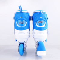 Patins à roulettes quad en ligne pour enfants, tailles ajustables, 2 roues avant et 2 roues arrière, 4 roulements ABEC-7 clignotants – Meilleure vente en gros