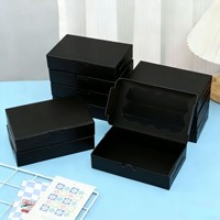 Boîte en papier kraft rigide personnalisable, fermeture magnétique alimentaire, logo personnalisé, revêtement UV, doublure en éponge pour l'emballage de pâtisseries et de produits de boulangerie