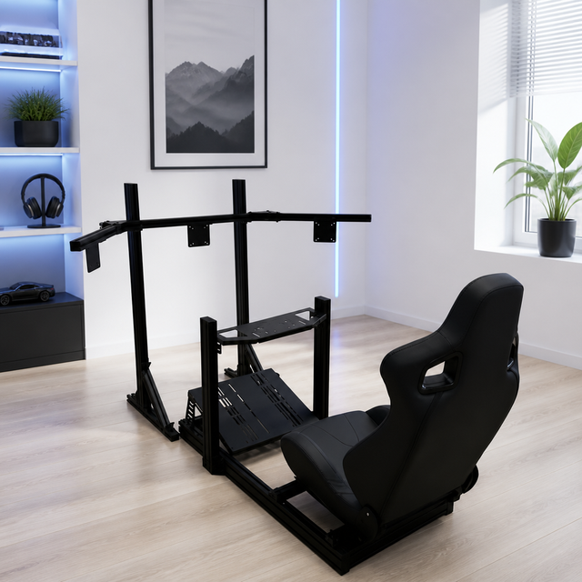 Pro Sim Racing Kit 4080 Motion Platform Ready Aluminum Cockpit with Quick Release