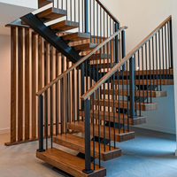 Anpassbares modernes Design Gerade schwimmende Treppen Langlebige australische Standard villa und Wohnungs nutzung