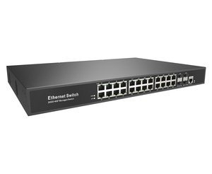 High-Performance L2+ Managed Gigabit <b>Ethernet</b> <b>Switch</b> | 24-Port + 4 SFP Fiber Ports Reliable Enterprise Network Solution - Product Image 1