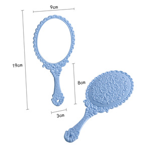 <span class=keywords><strong>Specchio</strong></span> Cosmetico Antico con Manico in Plastica, 6 Colori Disponibili, per Ragazze e Donne, Piccolo MOQ - Product Image 6