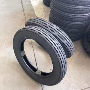 Neumático de Motocicleta Retro con Diseño de Dientes de Sierra 4.00-17 4.50-17 TL 6PR 8PR, Patrón Vintage, Sin Cámara - Product Image 3