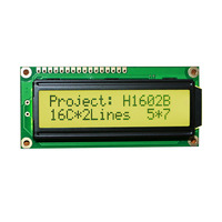 وحدة عرض LCD أحادية اللون بخطوط صغيرة 16*2 مع وحدة تحكم ST7066U وتقنية COB