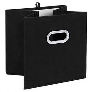 High Quality Stackable Black Clothes <b>Storage</b> <b>Boxes</b> 30x30x30 - Product Image 4