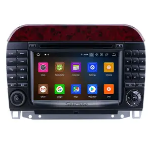 Hd Touchscreen 7 Inch Android10.0 2din Autoradio Voor Mercedes-Benz S-Klasse W220/Cl-Klasse W215 Gps Navigatie Carplay