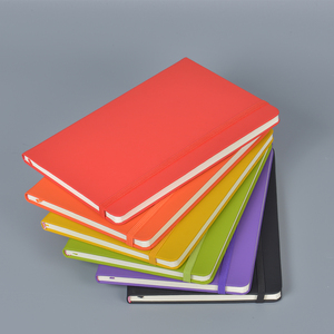 Cao Cấp A5 Máy Tính Xách Tay Màu Sắc Rắn 7 Màu Sắc Cổ Điển Mềm PU Da Thiết Kế Tối Giản Ban Nhạc Đàn Hồi 60 Sheets Refill Hàng Ngày Tạp Chí - Product Image 2