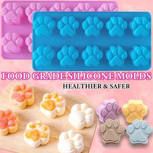 Strumenti per torte di qualità alimentare 10 oggetti per dolci con gatto gatto a forma di zampa di cane in Silicone stampo per cioccolato stampi per torte - Product Image 5