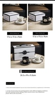Ensemble tasse et soucoupe à café en céramique vintage de style français, design luxueux léger, capacité 250 ml, tasse romantique pour couple, couleur