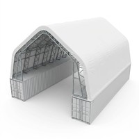 Structure de hangar en acier galvanisé certifié PVC pour entrepôt, abri agricole, conteneur de stockage et tente de construction en tissu