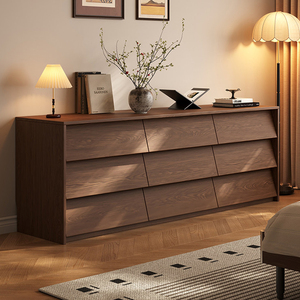 Meuble de salon moderne en bois XHA avec portes à battants et tiroirs de rangement, design mi-siècle pour l'ameublement de la maison - Product Image 1
