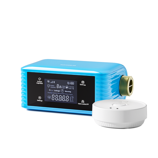 Smart Water Leak Detection System with Auto Shut-Off Valve Controller & Water Leak Sensor for Home