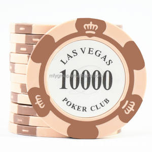 Jetons de poker en céramique personnalisés casino en <span class=keywords><strong>argile</strong></span> 39mm 43mm jetons de poker pièces d'un dollar pour divertissement - Product Image 5