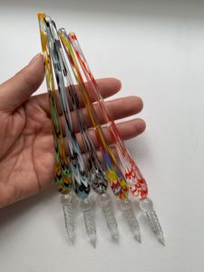 Penne Stilografiche in Vetro Peacock per Lettering, Popolari tra gli Appassionati di Diari e Agende, con Inchiostro Facile da Pulire - Product Image 3