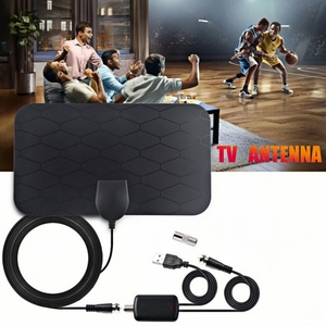 <span class=keywords><strong>Antenne</strong></span> numérique terrestre HDTV murale intérieure DVB-T 4K, plage de fréquences VHF174~230/UHF470~862, réception jusqu'à 50 milles, câble coaxial de 3 m - Product Image 1