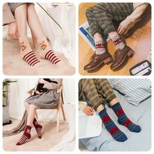 Chaussettes <span class=keywords><strong>de</strong></span> Noël pour femmes, antibactériennes, chaudes, respirantes, fantaisie, nouvelle collection automne-hiver, coffret cadeau, vacances, colorées - Product Image 4